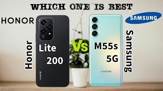 Honor 200 Lite 5G vs Samsung Galaxy M55s 5G  Full Review and Comparison in Hindi [upl. by Ferrick999]