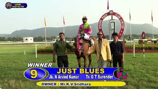 JUST BLUES with N Arvind Kumar up wins The Delhi Race Club Trophy Div1 2024 RACE 96 [upl. by O'Rourke91]