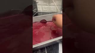 Making sour jello jelly cooking delicious berry [upl. by Ennaxxor]