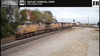 Mount Vernon Live Railcam  Mount Vernon IA SteelHighway [upl. by Catarina]