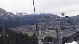 GarmischPartenkirchen gondola lift down Zugspitzland [upl. by Drusie]