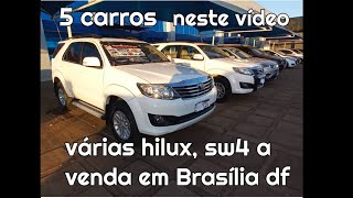 varias sw4 hilux a venda em Brasilia feirão de carros otimos preços [upl. by Greeson890]