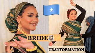 SOMALI BRIDAL TRANSFORMATION  BRIDES AROUND THE WORLD by Chinutay A [upl. by Milah]