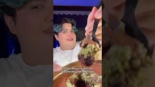 Viral Pistachio chocolate cake food skinny foodie diet gym weightloss [upl. by Mikol466]