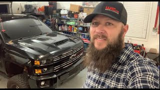 Wehrli Fab 35 Inch Intake Horn install 20172019 25003500 Duramax L5P [upl. by Eenahc762]