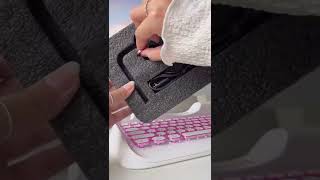 Knewkey Rymek Chic TypewriterStyle Mechanical Keyboard Unboxing Video shorts [upl. by Sherye455]