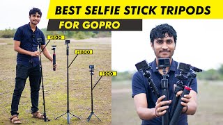 Top 4 Best Selfie Sticks for GoPro or Any Action Camera 2024  Best Budget GoPro Selfie Stick Tripod [upl. by Dnartreb]