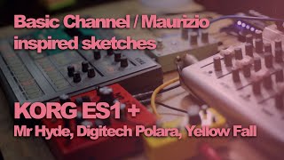 Basic Channel  Maurizio inspired jams  Korg ES1  MrHydePolaraYellowFall [upl. by Yerffoj]