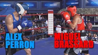 Miguel Brassard vs Alex Perron au Festival de Boxe sur la plage [upl. by Dyoll]