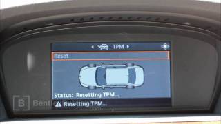 BMW 5 Series E60 E61 20042010  Tire Pressure Monitor Reset  DIY Repair [upl. by Ashman]