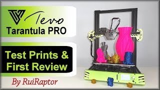 Tevo TARANTULA PRO 3D Printer  First Prints amp Review [upl. by Eneloj515]