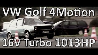 VW Golf MK2 AWD 900HP EFR Brilon 14Meile 89s Streckenrekord 16Vampir [upl. by Manley]