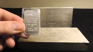 100 oz Engelhard Silver Bars [upl. by Hendrika]