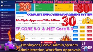 EP 30 Employees Management System With EFCoreMS SQL ASPNETCOREMultiple User Approval Workflows🚀💥 [upl. by Nappie]