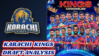 PSL 2024 Karachi Kings Draft Analysis  PSL 9 Karachi Kings Squad [upl. by Rahal593]