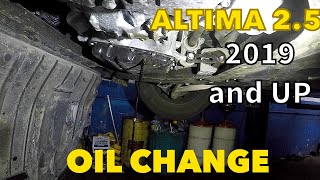 Engine oil and filter change on 2019 Nissan Altima Full guide [upl. by Aloz]