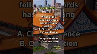 Spelling Time 556 spelling englishlearning englishvocabulary questions quiz [upl. by Aiyram]