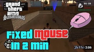 How to fix Mouse not Working problem in GTA San Andreas PC Game [upl. by Uahsoj]