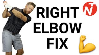 RIGHT ELBOW FIX  GOLF TIPS  LESSON 219 [upl. by Borgeson]