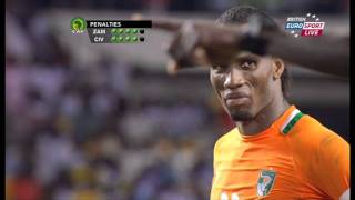 Zambia VS Ivory coast Final 2012 ALL PENALTY KICKS [upl. by Haland]