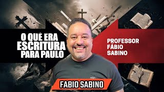 A DESCONSTRUÃ‡ÃƒO DO CONCEITO DE ESCRITURA SAGRADA  CORTE DA AULA DO PROFESSOR FÃBIO SABINO [upl. by Ytsirhc]