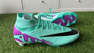 NIKE AIR ZOOM MERCURIAL SUPERFLY 9 ELITE FG BOOTS  UNBOXING VIDEO 4K [upl. by Deb]