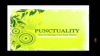 Short Definition of Punctuality  for Students [upl. by Westberg]