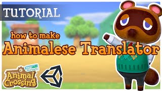 How to make Animalese Translator in Unity [upl. by Ynohta]