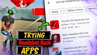 Trying Free Fire HEADSHOT APPS From Play Store  Free Fire [upl. by Itch860]