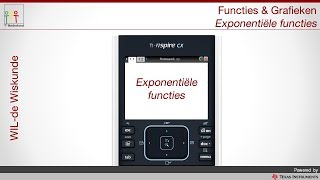 TINspire CX Exponentiele formules [upl. by Ybbor]