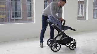 Bugaboo Fox 2  Allterrain stroller  How to fold your stroller onepiece selfstanding fold [upl. by Libna]