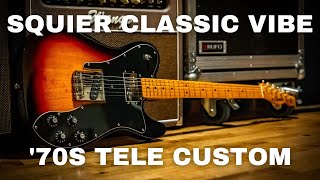 Squier Classic Vibe Tele Custom Review [upl. by Asilef]