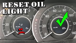 Honda CRV Oil life light Reset  Quick and Easy [upl. by Aikram]