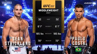 SEAN STRICKLAND VS PAULO COSTA FULL FIGHT UFC 302 [upl. by Curcio]