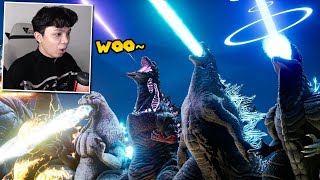 React EVOLUTION of GODZILLAS ATOMIC BREATH Ini Keren Sih [upl. by Mylor91]