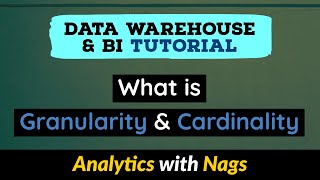 What is Granularity amp Cardinality  Data Warehouse Tutorial  Data Warehouse Concepts 1530 [upl. by Milena]