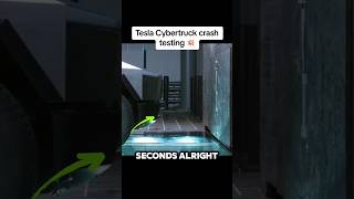 Ultimate Tesla Cybertruck Crash Test… or Is It tesla youtubeshorts shorts [upl. by Nalyr544]