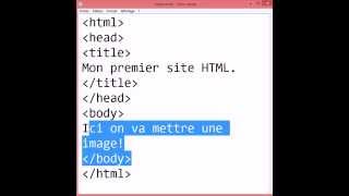 Comment mettre une image sur la page HTML  2 [upl. by Harolda475]