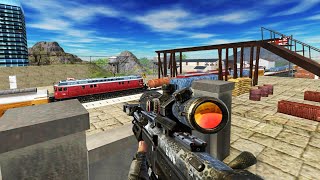 Sniper Train Shooting Game  Android Gameplay [upl. by Nottarts]