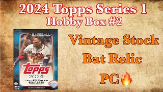 Going Vintage 2024 Topps Series 1 Box 2 Some PC🔥 [upl. by Yreffeg288]