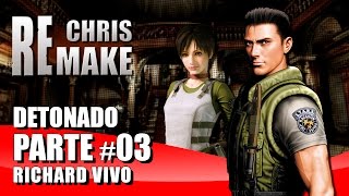 Resident Evil Remake  Chris Normal 03  TUBARÕES E PLANT 42 Richard Vivo  Detonado Legendado [upl. by Sukramal236]