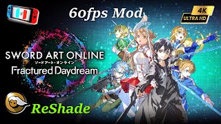 Sword Art Online Fractured Daydream 60FPS MOD FSR 4K l Ryujinx 111403 l NS ReShade Gameplay [upl. by Penhall]