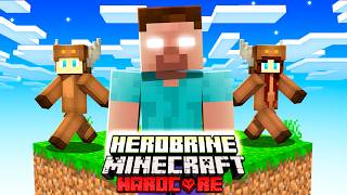 minecrafts herobrine one block mod is actually TERRIFYING episode 1 [upl. by Dewey]