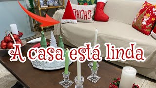 DECOREI A SALA PARA O NATAL IDEIAS PARA A CASA TODA [upl. by Notneiuq]