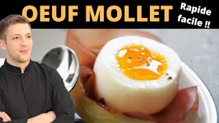 Comment faire un OEUF MOLLET en 6 minutes [upl. by Enellek556]