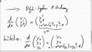 12A2 Differentialgleichung höherer Ordnung in DGLSystem erster Ordnung umwandeln [upl. by Aieki]