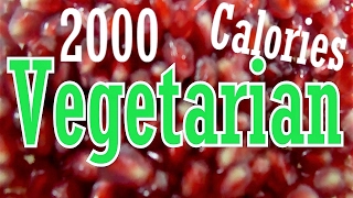 2000 VEGETARIAN Calorie Meal Plan [upl. by Kilbride996]