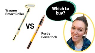 Wagner Smart Roller vs Purdy Power Lock Pole  Which paint roller DIY painters should buy [upl. by Sadella929]