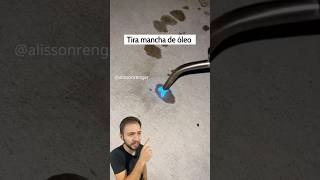 Técnica para tirar manchas de óleo do piso 🛢️🧼 Será que funciona [upl. by Noelopan]