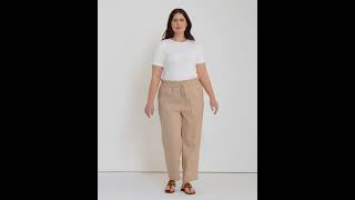 LAUREN Ralph Lauren Plus Size Linen Ankle Pants SKU 9799761 [upl. by Bibi125]